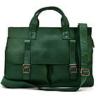 Жіноча сумка з прикрасою із натуральної шкіри Vintage 22262 Чорна, фото 9