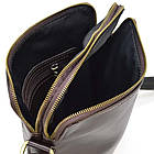 Жіноча цікава сумка з двома ременями з натуральної шкіри Vintage 22275 Сірий, фото 2