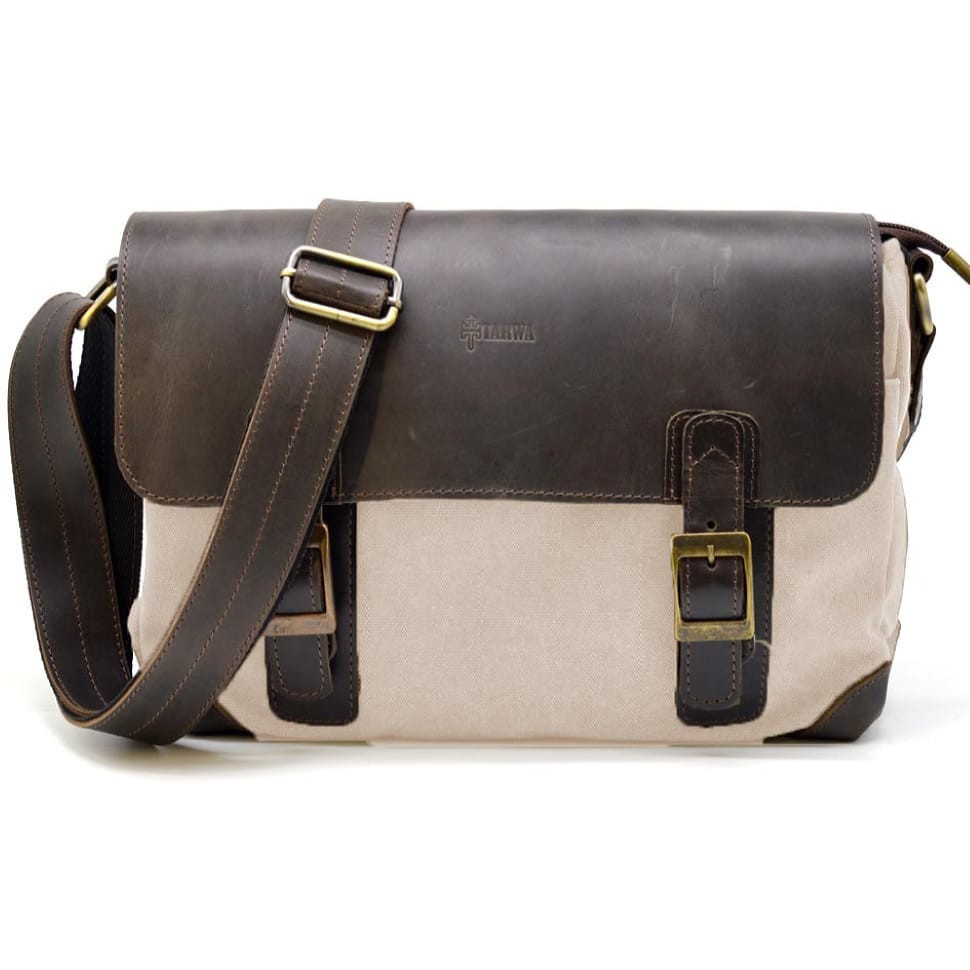 Чоловіча сумка через плече шкіра та папусина RGj-6002-3md TARWA, фото 1