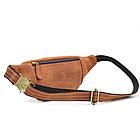 Поясна бананка шкіряна LIMARY Lim-525RB світло-коричнева, фото 4