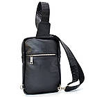 Шкіряний рюкзак слінг чоловічий на одну шлейку GA-0904-4lx TARWA, фото 4