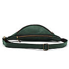 Поясна сумка бананка шкіряна зелена RE-30351-3md TARWA, фото 5