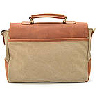 Чоловіча сумка-портфель із канвасу та шкіри RBcs-3960-3md TARWA, фото 3