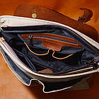 Чоловіча сумка-портфель із канвасу та шкіри RBcs-3960-3md TARWA, фото 5