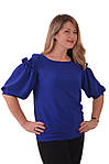 Блузка фіолетова ошатна жіноча воланами та рюшами бл 004, фото 6