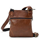 Сумка через плече чоловіча зі шкіри TARWA GB-1342-2-3md руда, фото 3