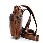 Сумка через плече чоловіча зі шкіри TARWA GB-1342-2-3md руда, фото 4