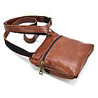 Сумка через плече чоловіча зі шкіри TARWA GB-1342-2-3md руда, фото 6