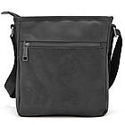 Чоловіча шкіряна сумка з кишенею RA-1303-3md TARWA чорна, фото 4