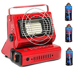 Портативна газова система Плита-обігрівач із керамічним нагрівачем для приготування їжі та обігріву