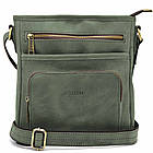 Чоловіча шкіряна сумка з кишенею RE-1303-3md TARWA зелена, фото 3
