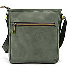 Чоловіча шкіряна сумка з кишенею RE-1303-3md TARWA зелена, фото 4