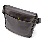 Чоловіча шкіряна сумка через плече GC-0002-3md TARWA коричнева, фото 5