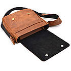 Чоловіча шкіряна сумка через плече RB-0002-3md TARWA коньячна, фото 4