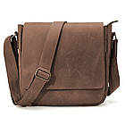 Чоловіча шкіряна сумка через плече RC-0002-3md TARWA коричнева, фото 6