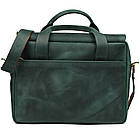 Чоловіча сумка-портфель із натуральної шкіри зелена RE-1812-4lx TARWA, фото 4