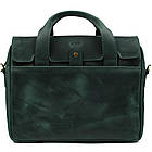 Чоловіча сумка-портфель із натуральної шкіри зелена RE-1812-4lx TARWA, фото 5