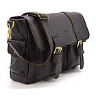 Сумка через плече зі шкіри Наппа коричнева GC-6690-4lx бренда Tarwa, фото 6