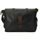 Сумка через плече зі шкіри crazy horse RA-6690-4lx бренда TARWA чорна, фото 3