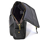 Сумка через плече зі шкіри crazy horse RA-6690-4lx бренда TARWA чорна, фото 7