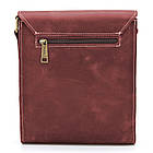 Шкіряна сумка-планшет через плече RW-3027-4lx бренда TARWA марсала, фото 3