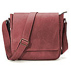 Чоловіча шкіряна сумка через плече RW-0002-3md TARWA марсала, фото 5