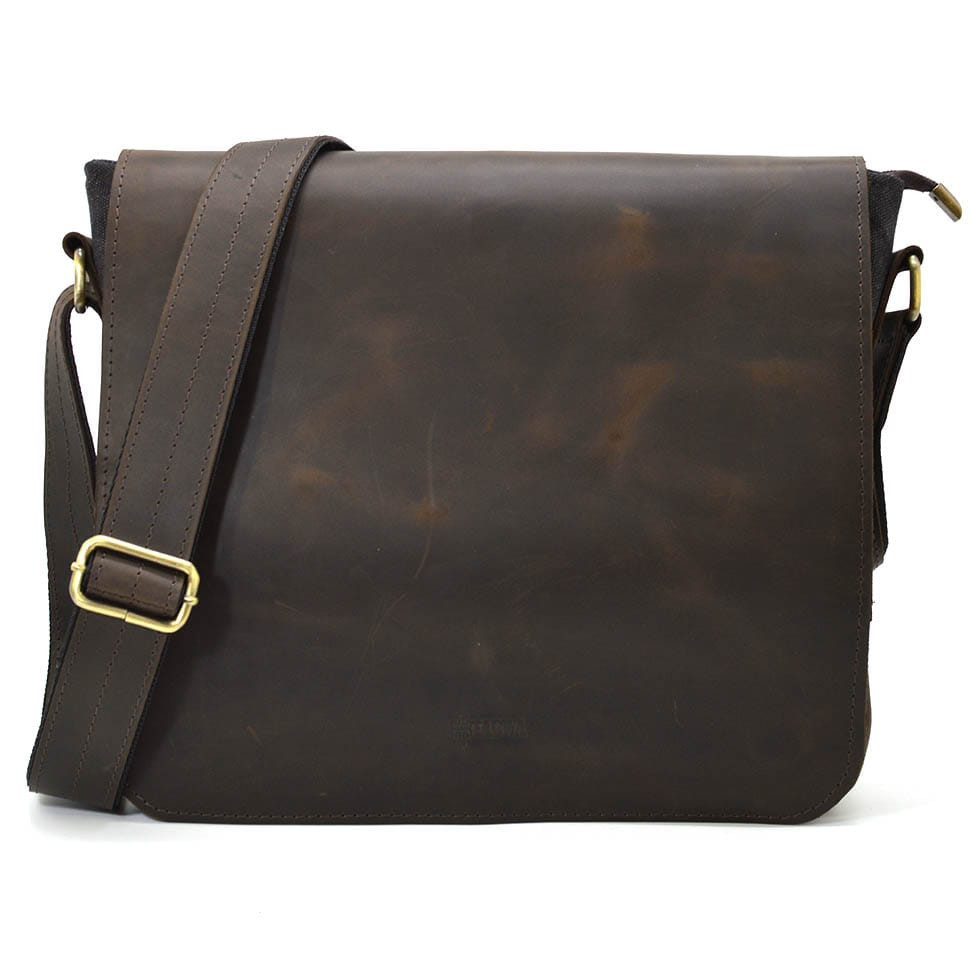 Сумка через плече розміру А4 із парусини та шкіри RGc-6601-3md TARWA, фото 1