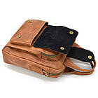 Вертикальна чоловіча сумка RB-7266-3md TARWA коньячна, фото 6