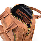 Вертикальна чоловіча сумка RB-7266-3md TARWA коньячна, фото 8