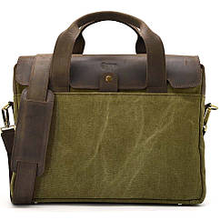 Сумка для ноутбука з канвасу та шкіри RHc-1812-4lx від TARWA
