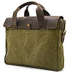 Сумка для ноутбука з канвасу та шкіри RHc-1812-4lx від TARWA, фото 4