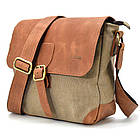 Сумка-месіжер через плече чоловіча, парусина та шкіра RBs-1309-4lx TARWA, фото 5