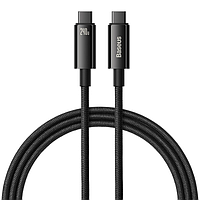 Кабель Baseus Tungsten Gold Fast Charging Data Cable Type-C to Type-C 240W 1M Black (CAWJ040001)