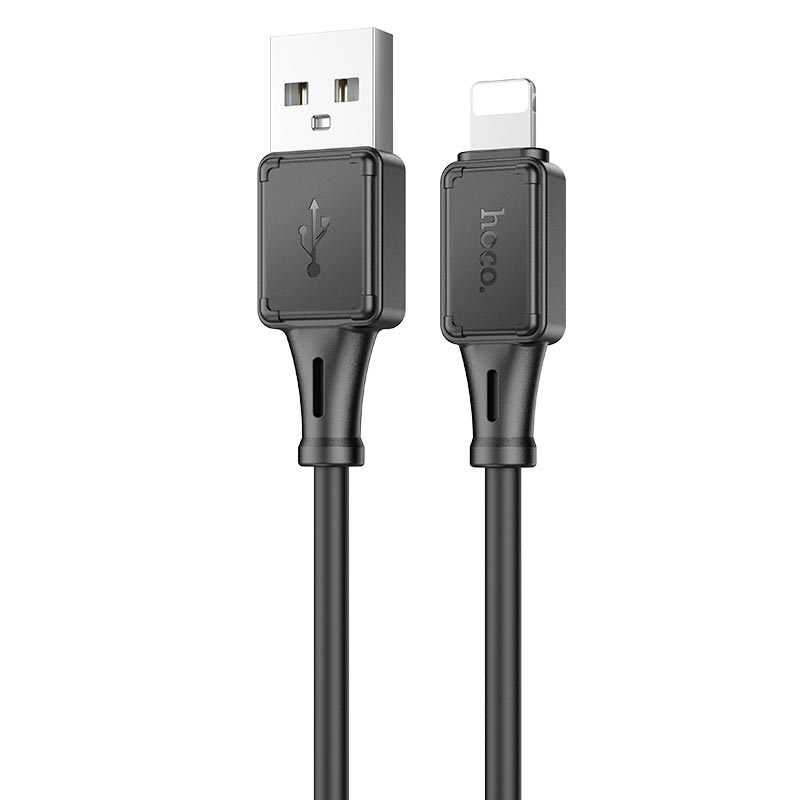 Кабель HOCO X90 Cool silicone PD charging data cable for iPhone Black