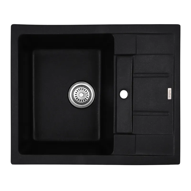Мийка кухонна HAIBA HB8210-G226 BLACK 620x500x200 (HB0983), фото 1