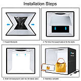 Лайтбокс 50 см із кільцевою лампою Puluz PU5051EU, фото 9