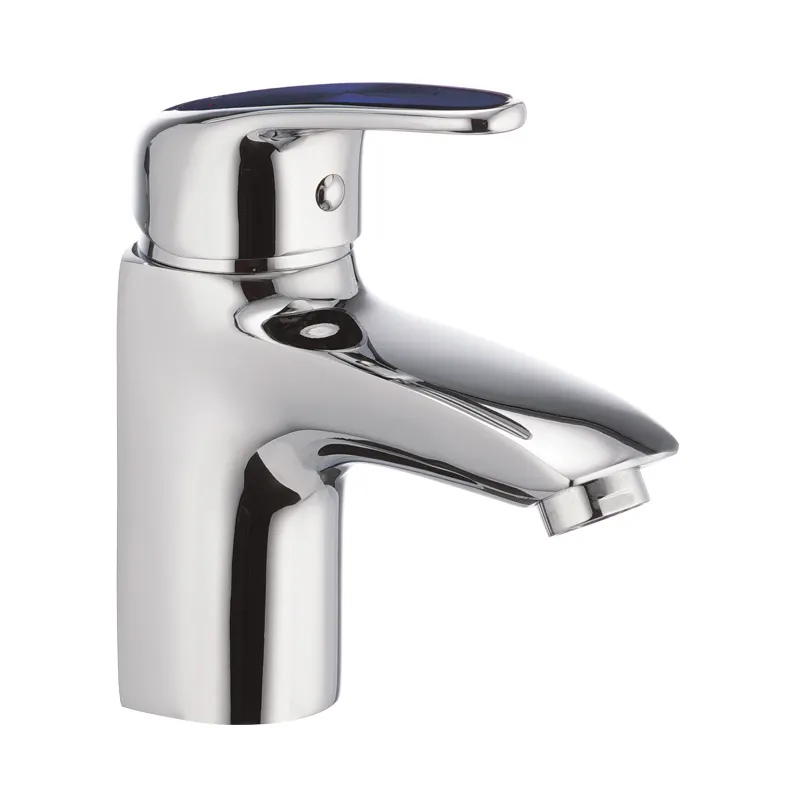 Змішувач для умивальника Cron Magic 001 (синя ручка) (CR0104), фото 1