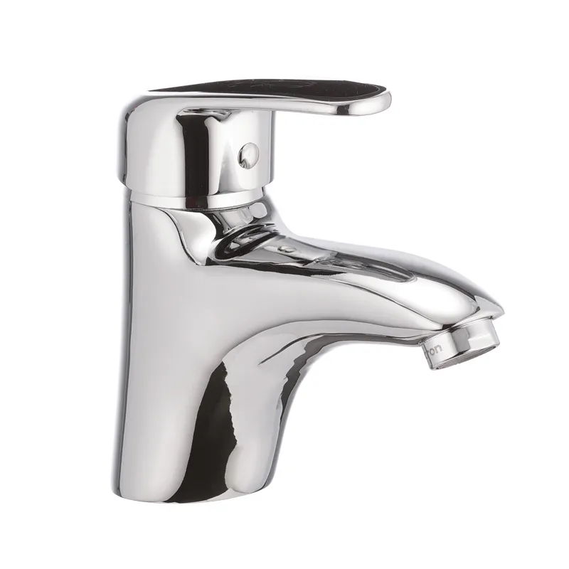 Змішувач для умивальника Cron Magic 001 (чорна ручка) (CR0103), фото 1