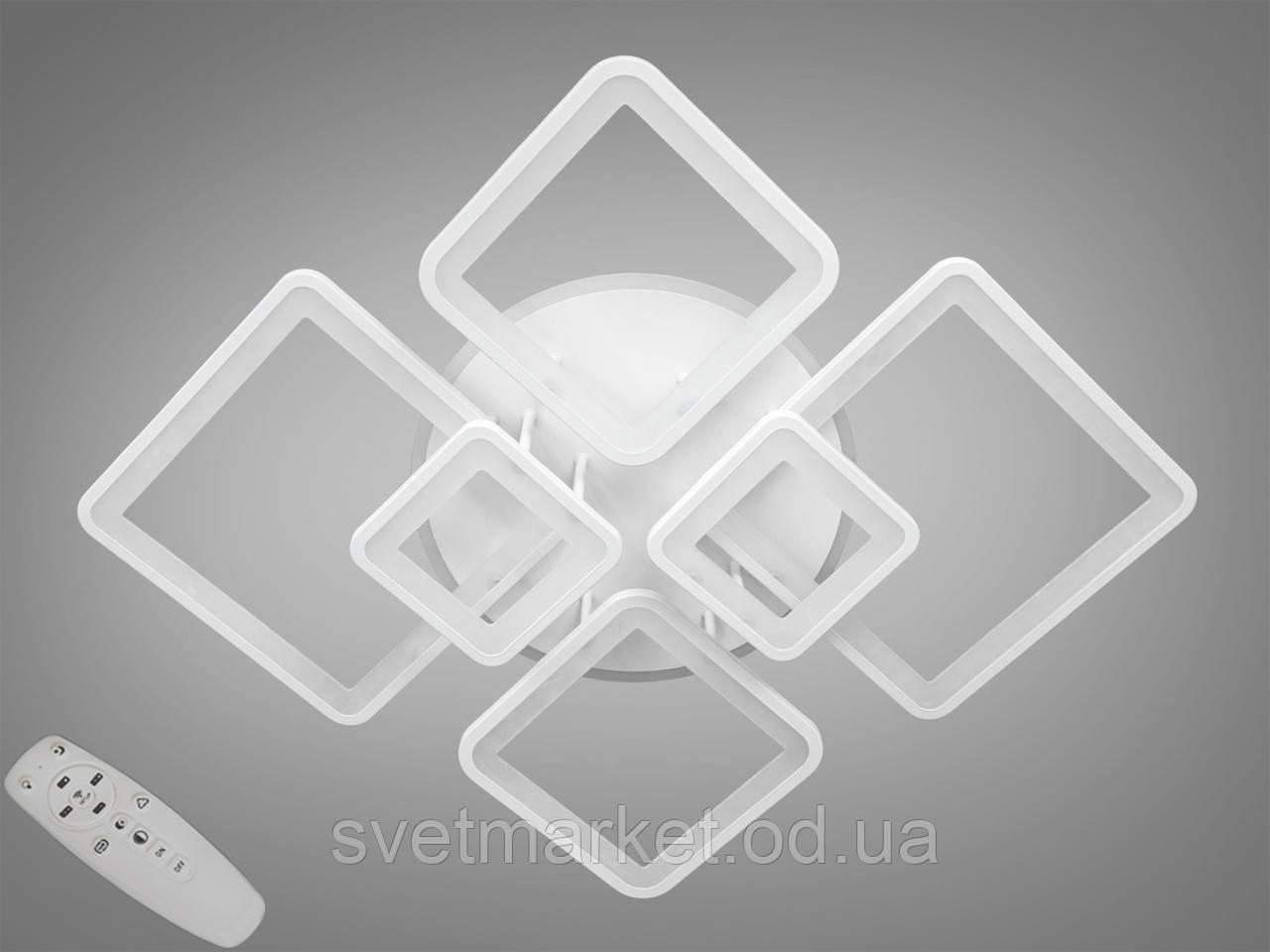 Стельова світлодіодна люстра 8160/6WH LED 3color dimmer, фото 1