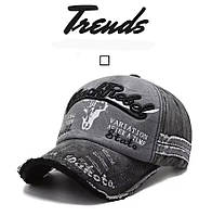 Ретро бейсболка для чоловіків і жінок 54-60 чорний