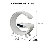 Нічник Smart Light з бездротовою зарядкою, колонкою та годинником, фото 2