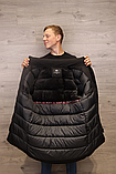Стильна подовжена зимова куртка в чорному кольорі, фото 3