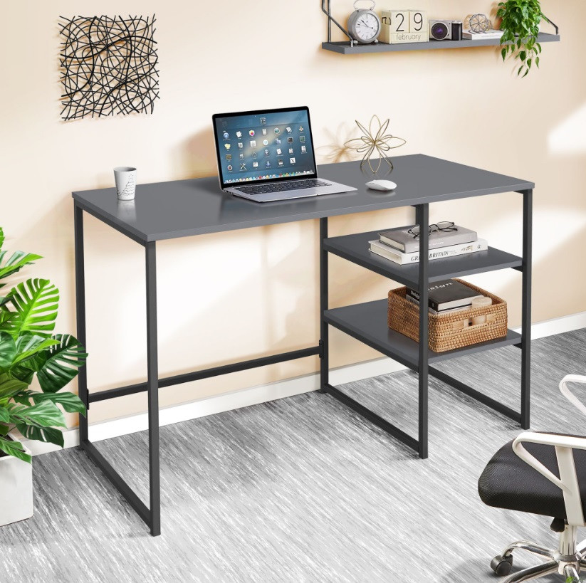 Стіл комп'ютерний Jet JT1200 (1187х550х750Н) чорний/Сірий Шифер, фото 1