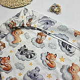 Простирадло на резинці з бавовни для дитячого ліжечка, фото 6