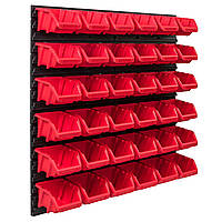 Настінна панель з лотками контейнерами Kistenberg 78х78см 36 контейнерів