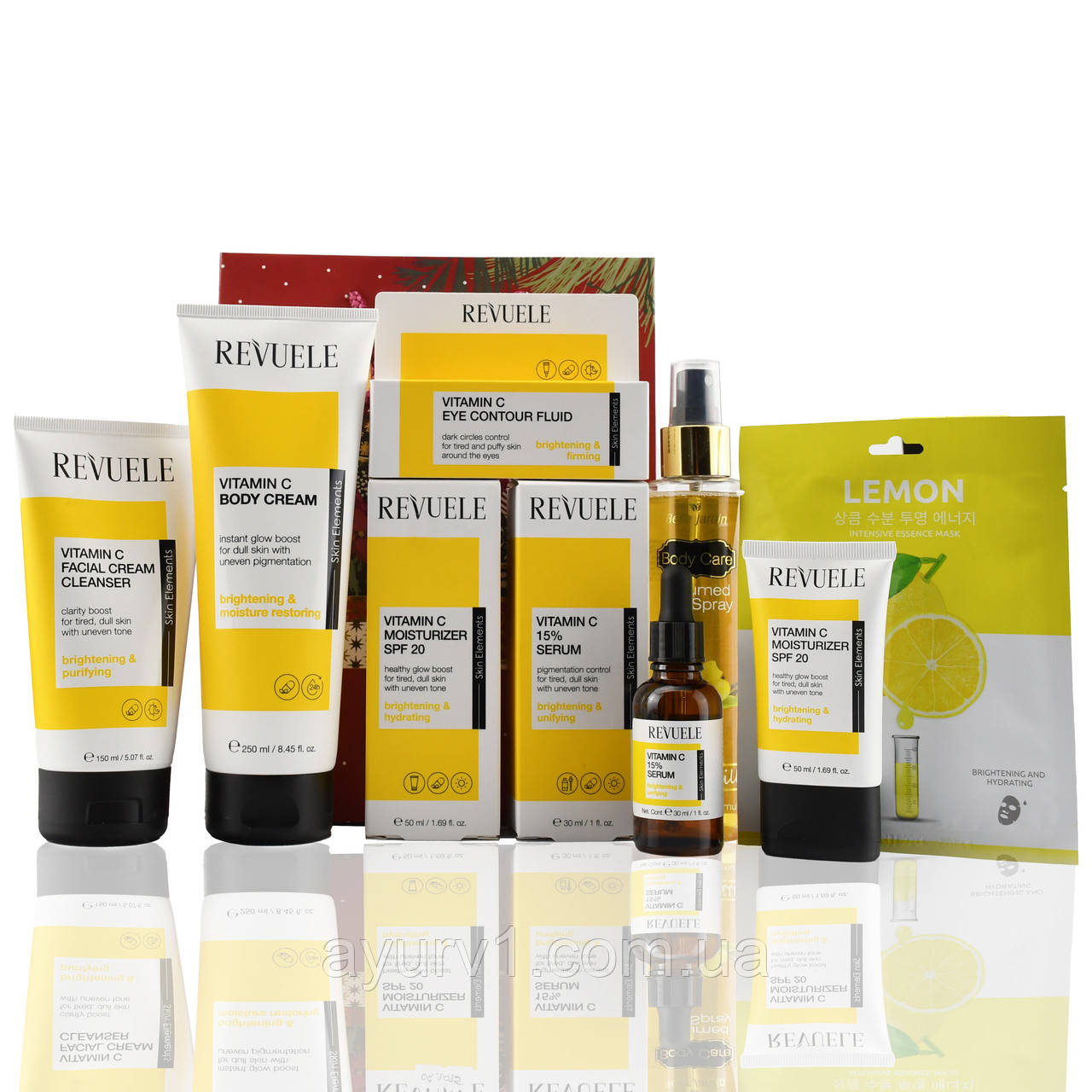 Подарунковий набір косметики Yellow Magic мамі, сестрі, подрузі, натуральна косметика