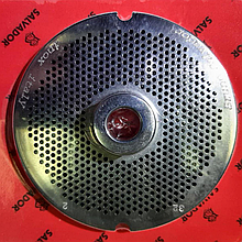 Решітка 2 мм з центр. втулкою для м'ясорубки мод.32 (D98/d13.5мм) сиcтема Enterprise