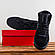 РОЗПРОДАЖ!! Зимові кросівки New Balance 650 повністю чорні, з хутром, фото 4