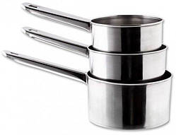 Набiр ковшiв з неіржавіючої сталі Стандарт Empire EM9577 V 0,7 \ 1 \ 1,2 л Ø 12 \ 14 \ 16 см ( 3 шт )