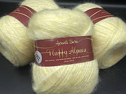 Пряжа Fluffy Alpaca Avanti Yarn-082 світло-жовтий